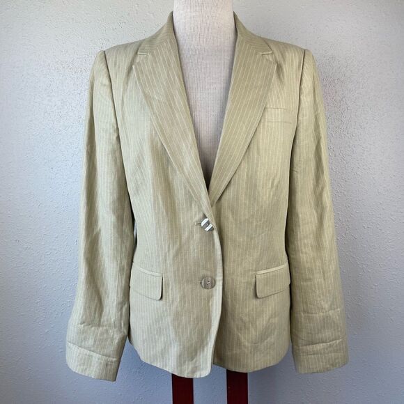 Tapemeasure Linen Blend Dress Jacket Size 12 EUC - Picture 1 of 7